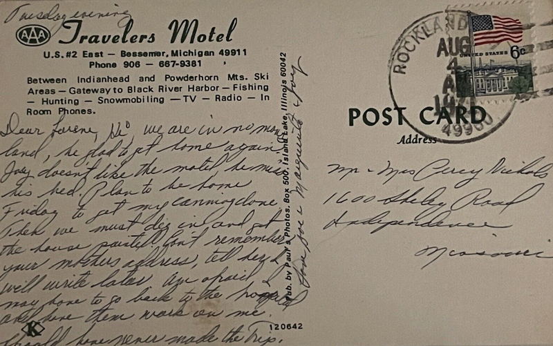 Travelers Motel - Old Postcard